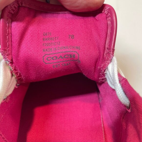 Coach Womens Plaid Canvas Lace-Up Sneakers Size 7 With Original Box - Picture 16 of 16